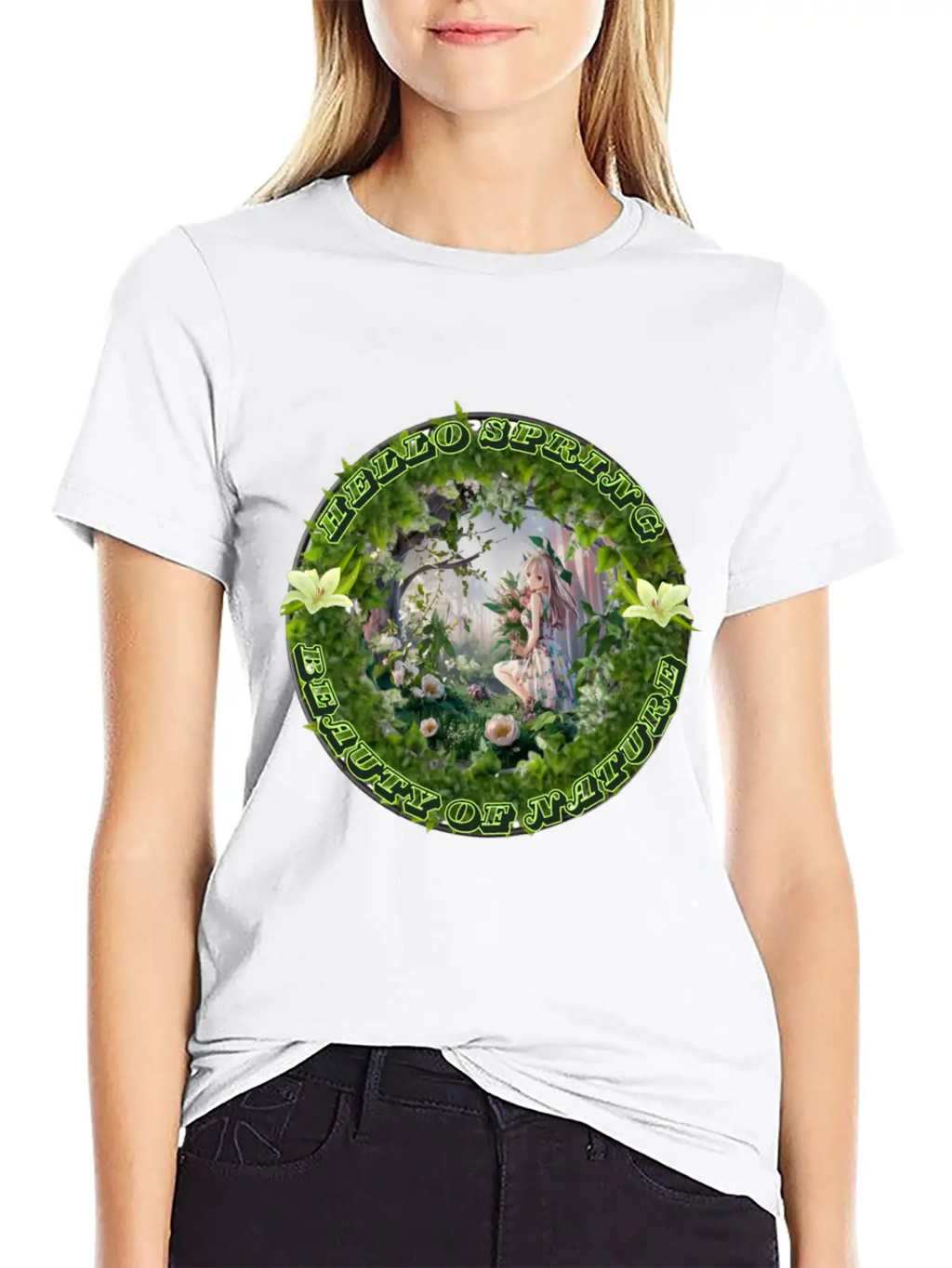 HELLO SPRING Unisex Short Sleeve Soft Cotton T-Shirt – Casual Everyday Wear