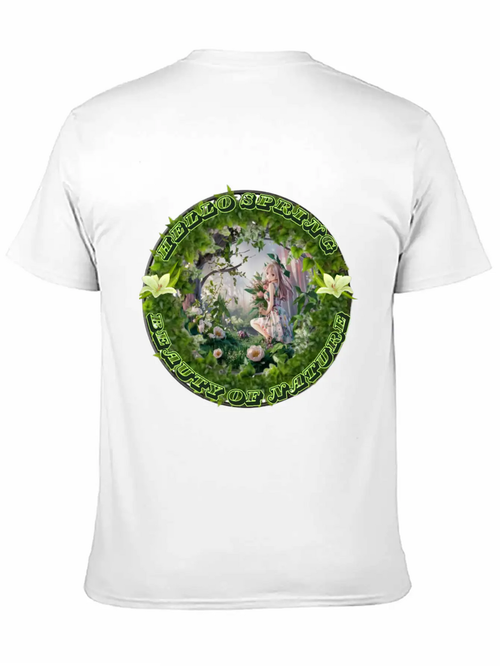 HELLO SPRING Unisex Short Sleeve Soft Cotton T-Shirt – Casual Everyday Wear