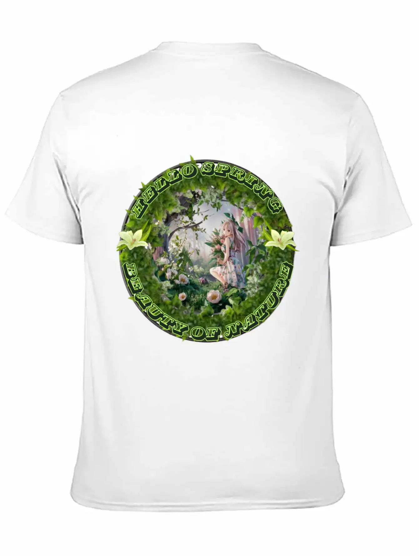 HELLO SPRING Unisex Short Sleeve Soft Cotton T-Shirt – Casual Everyday Wear