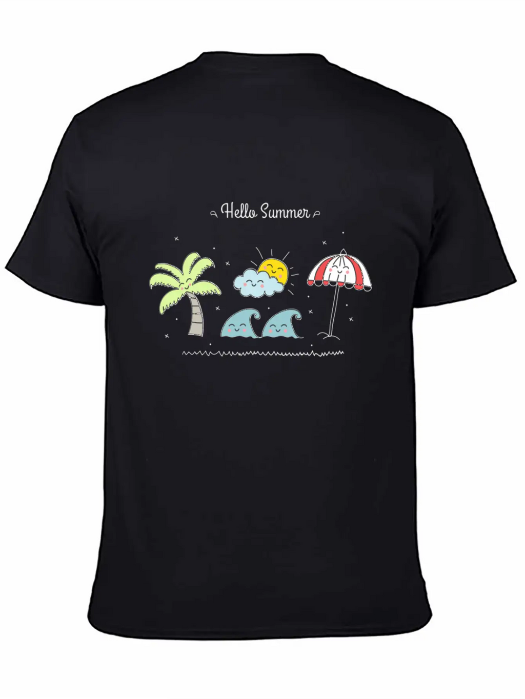 Hello Summer Breathable Soft Cotton T-Shirt – Timeless Casual Look