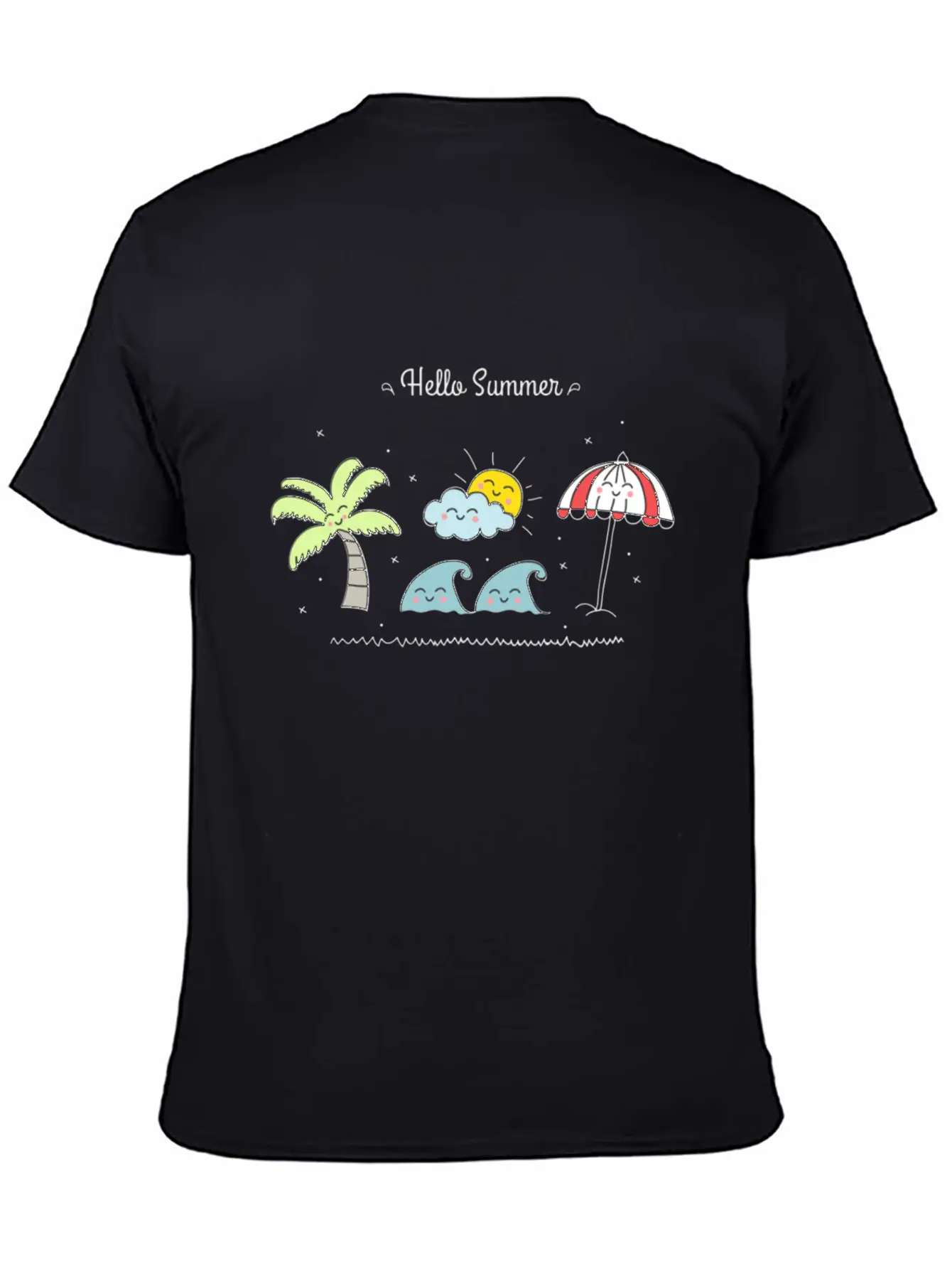 Hello Summer Breathable Soft Cotton T-Shirt – Timeless Casual Look