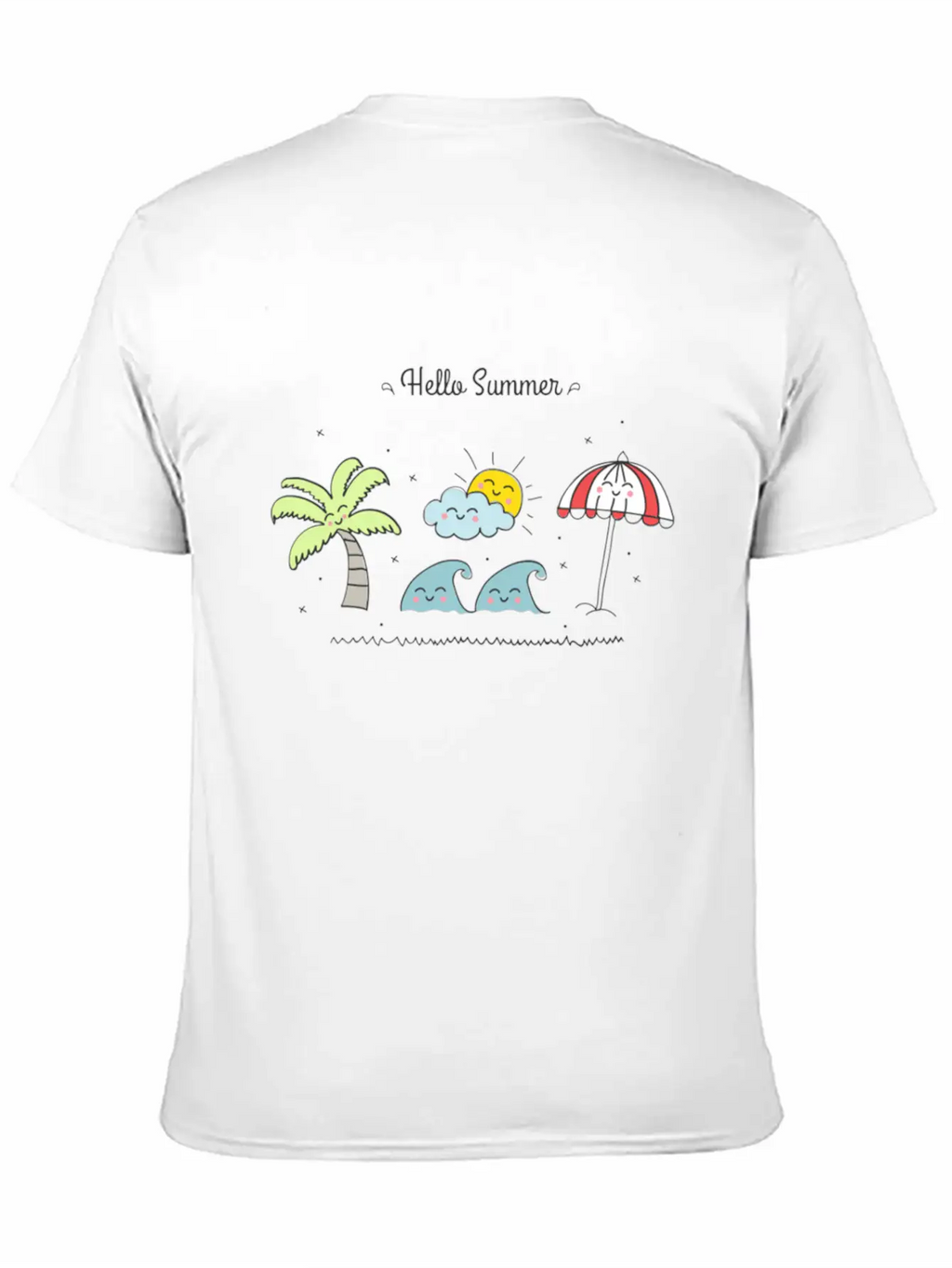 Hello Summer Breathable Soft Cotton T-Shirt – Timeless Casual Look