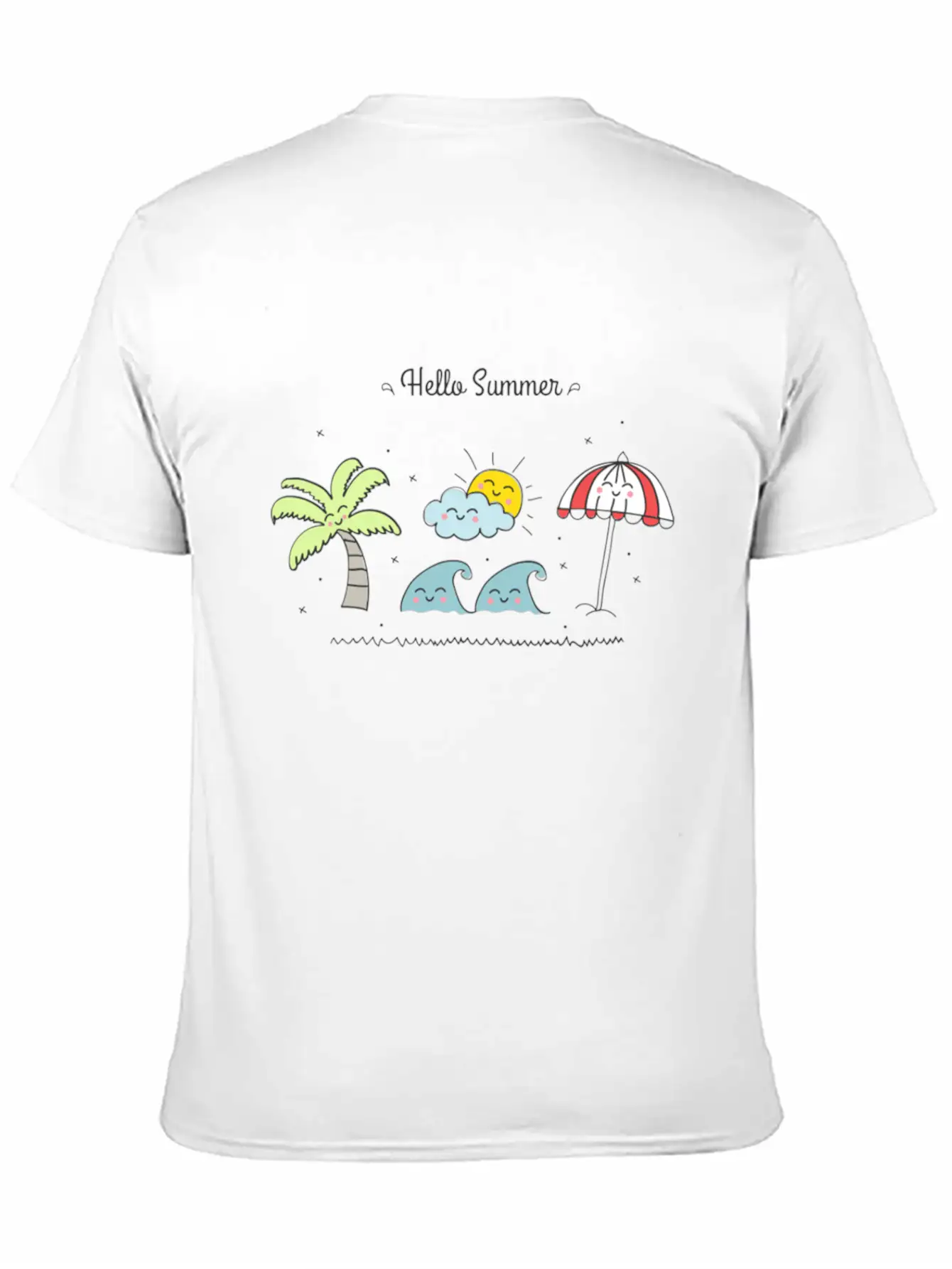 Hello Summer Breathable Soft Cotton T-Shirt – Timeless Casual Look