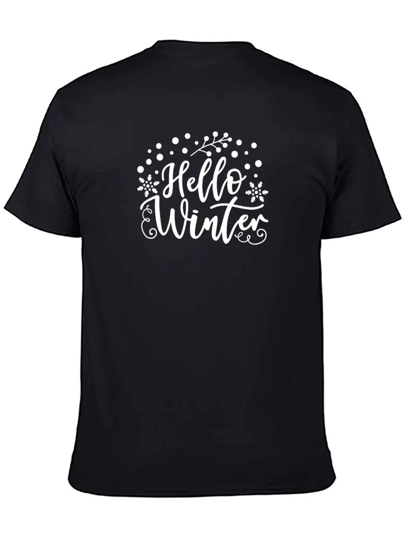 Hello Winter Breathable Soft Cotton T-Shirt – Timeless Casual Look
