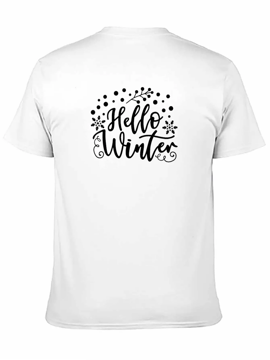 Hello Winter Breathable Soft Cotton T-Shirt – Timeless Casual Look