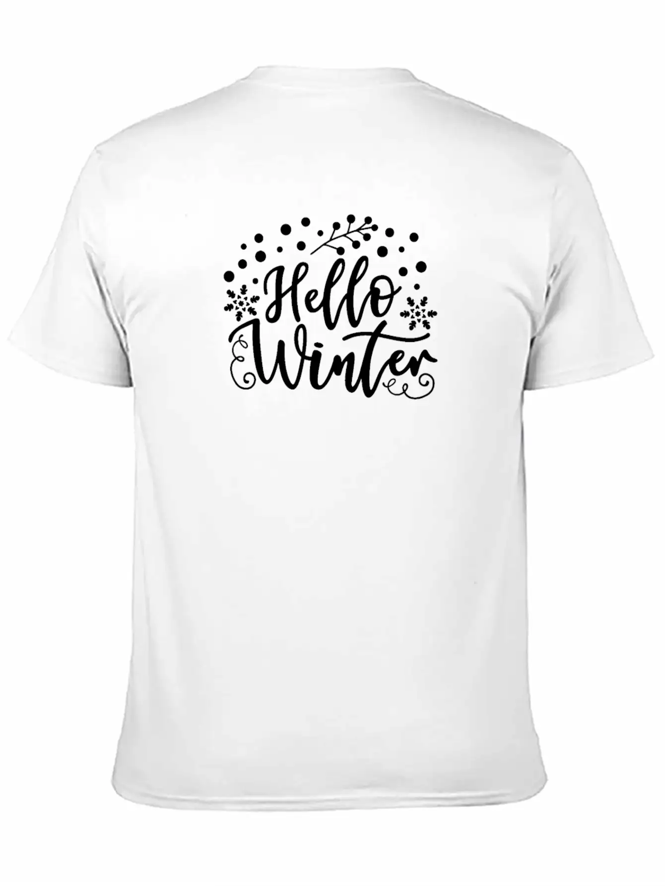 Hello Winter Breathable Soft Cotton T-Shirt – Timeless Casual Look