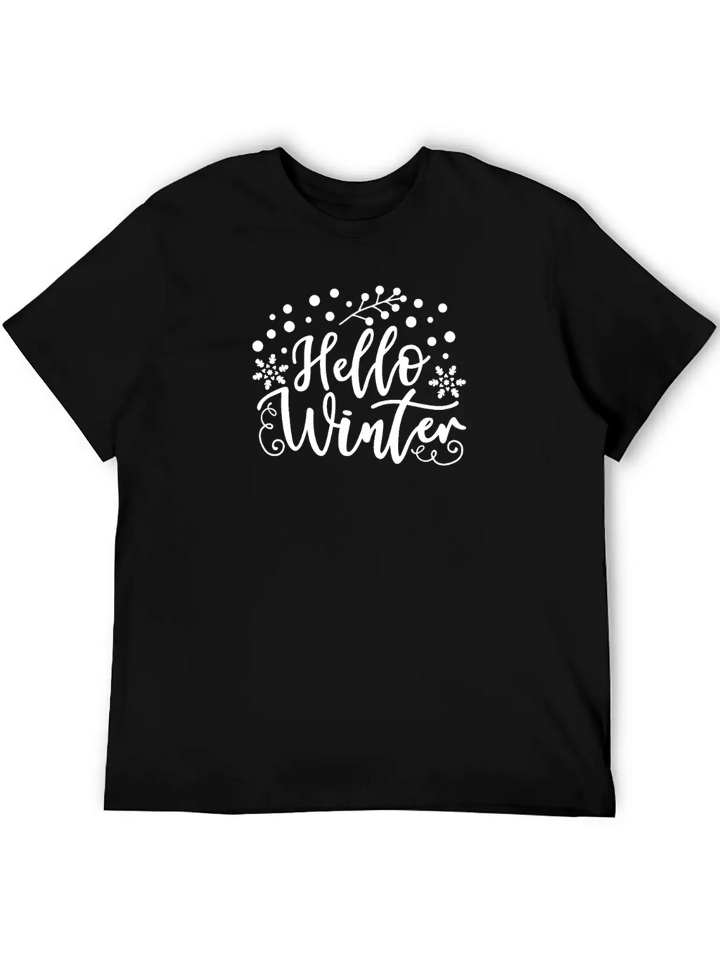 Hello Winter Breathable Soft Cotton T-Shirt – Timeless Casual Look