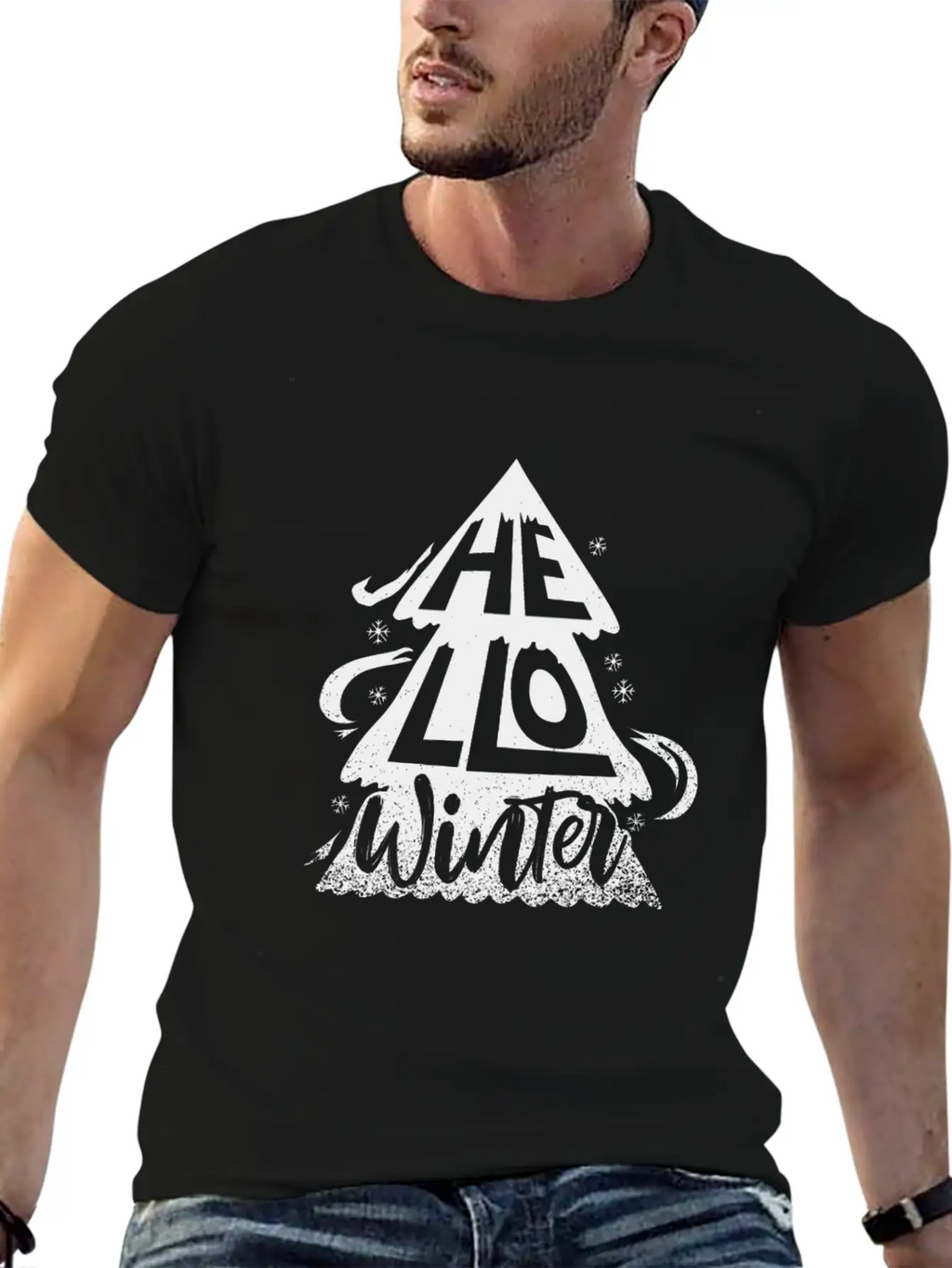 Hello Winter Unisex Casual T-Shirt – Clean Design For Daily Comfort