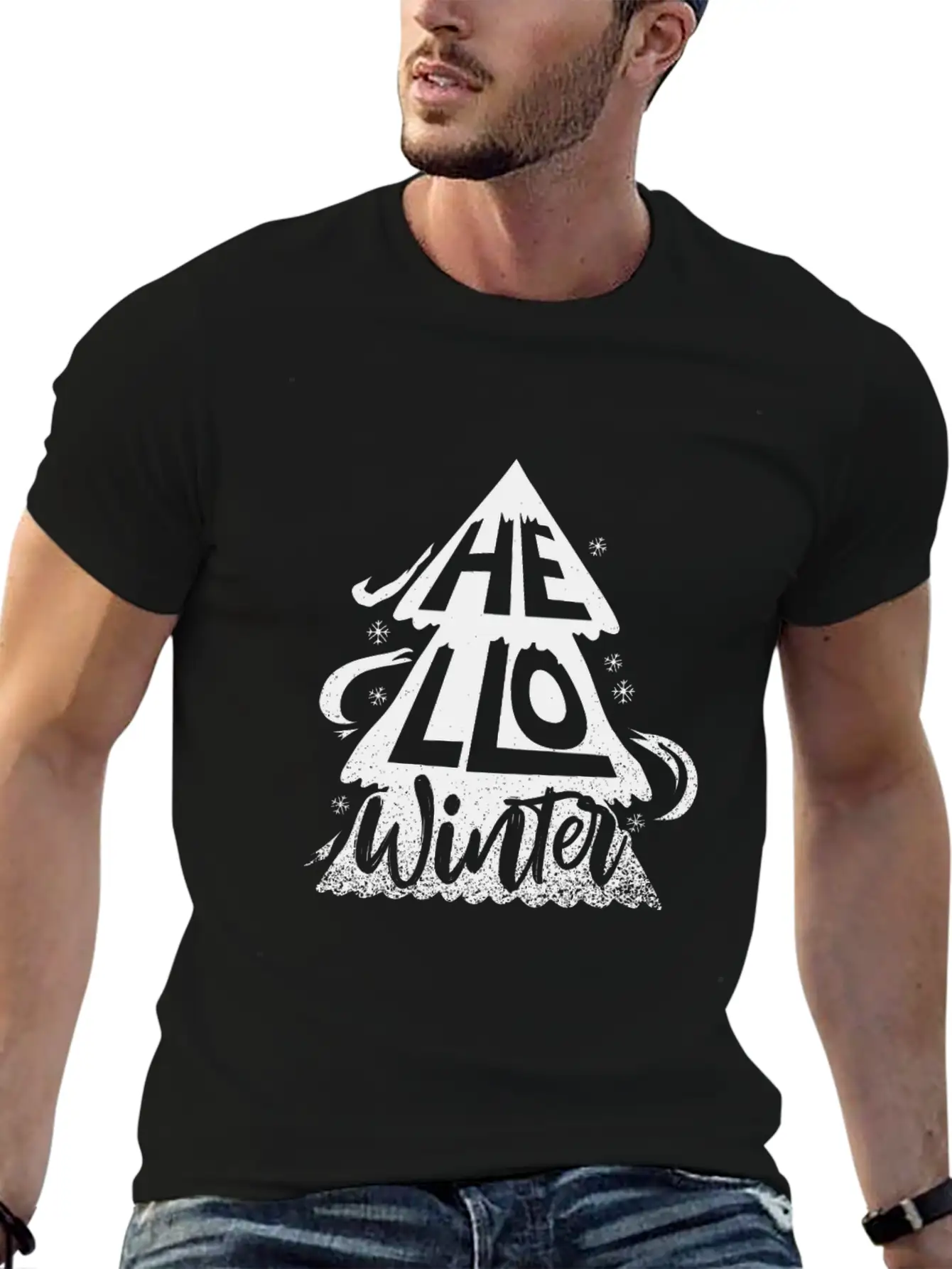 Hello Winter Unisex Casual T-Shirt – Clean Design For Daily Comfort