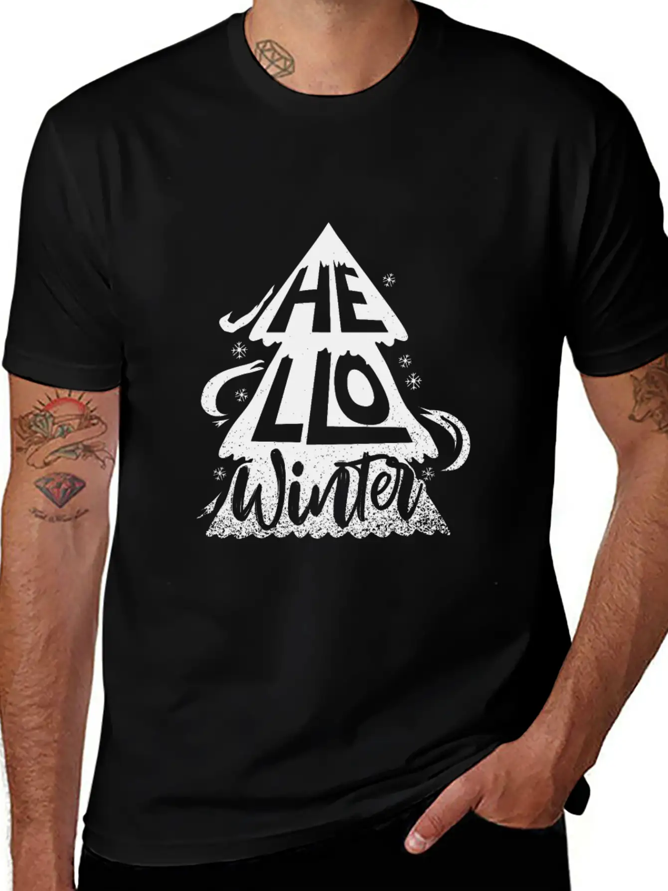 Hello Winter Unisex Casual T-Shirt – Clean Design For Daily Comfort