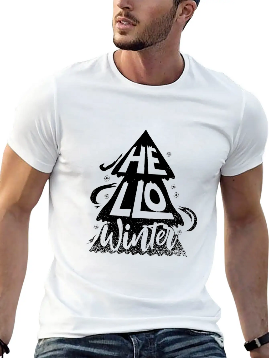 Hello Winter Unisex Casual T-Shirt – Clean Design For Daily Comfort