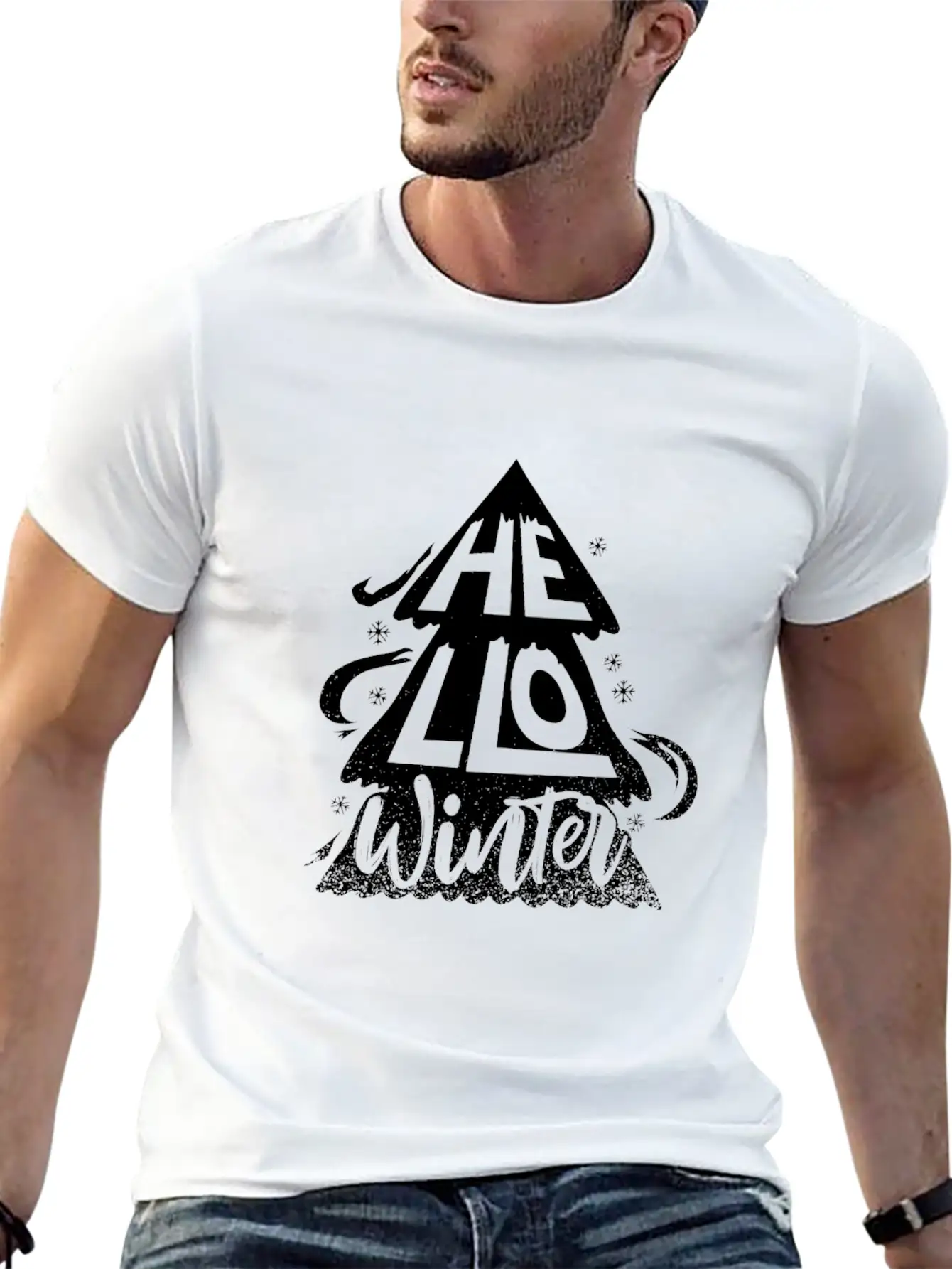 Hello Winter Unisex Casual T-Shirt – Clean Design For Daily Comfort