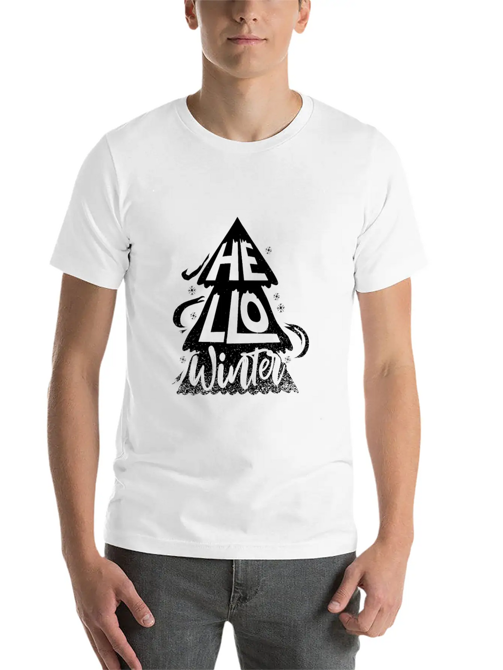 Hello Winter Unisex Casual T-Shirt – Clean Design For Daily Comfort