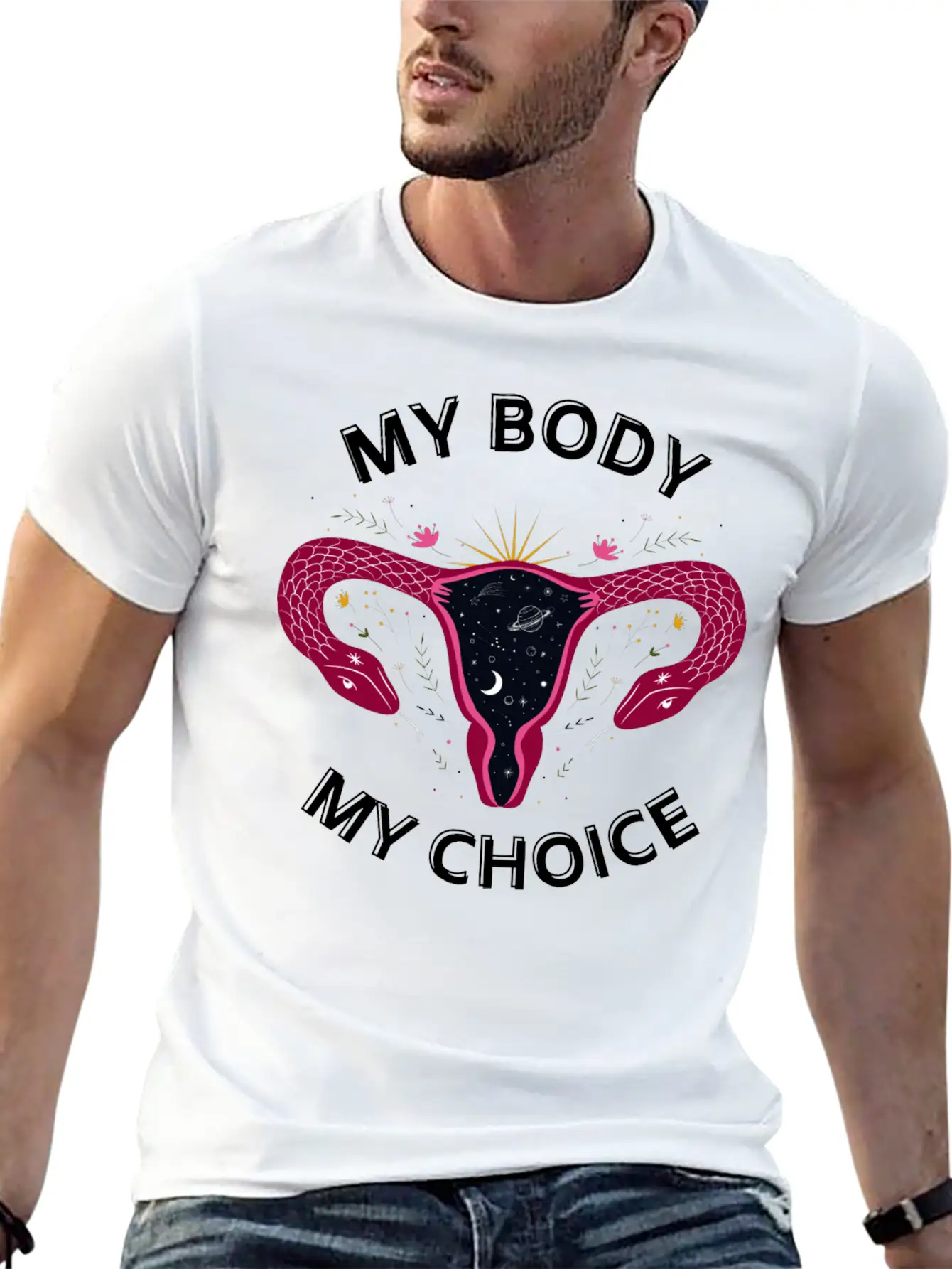 Her Body Her Choice Breathable Soft Cotton T-Shirt – Timeless Casual Look