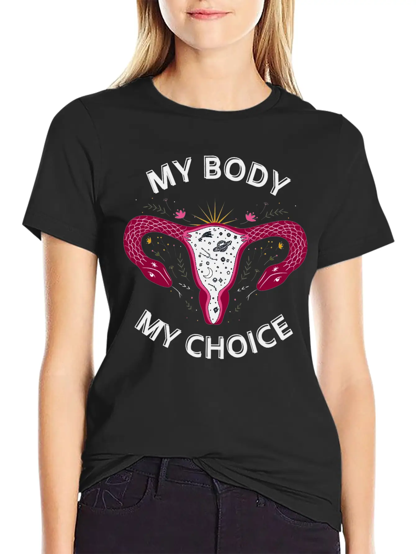 Her Body Her Choice Breathable Soft Cotton T-Shirt – Timeless Casual Look