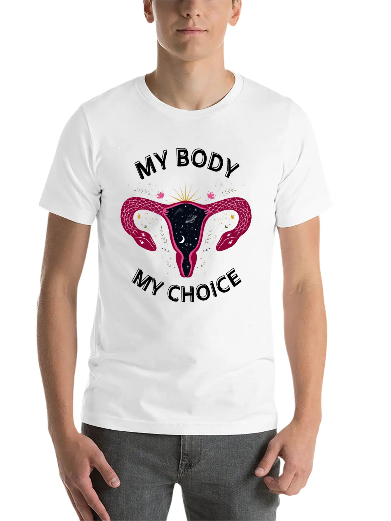 Her Body Her Choice Breathable Soft Cotton T-Shirt – Timeless Casual Look