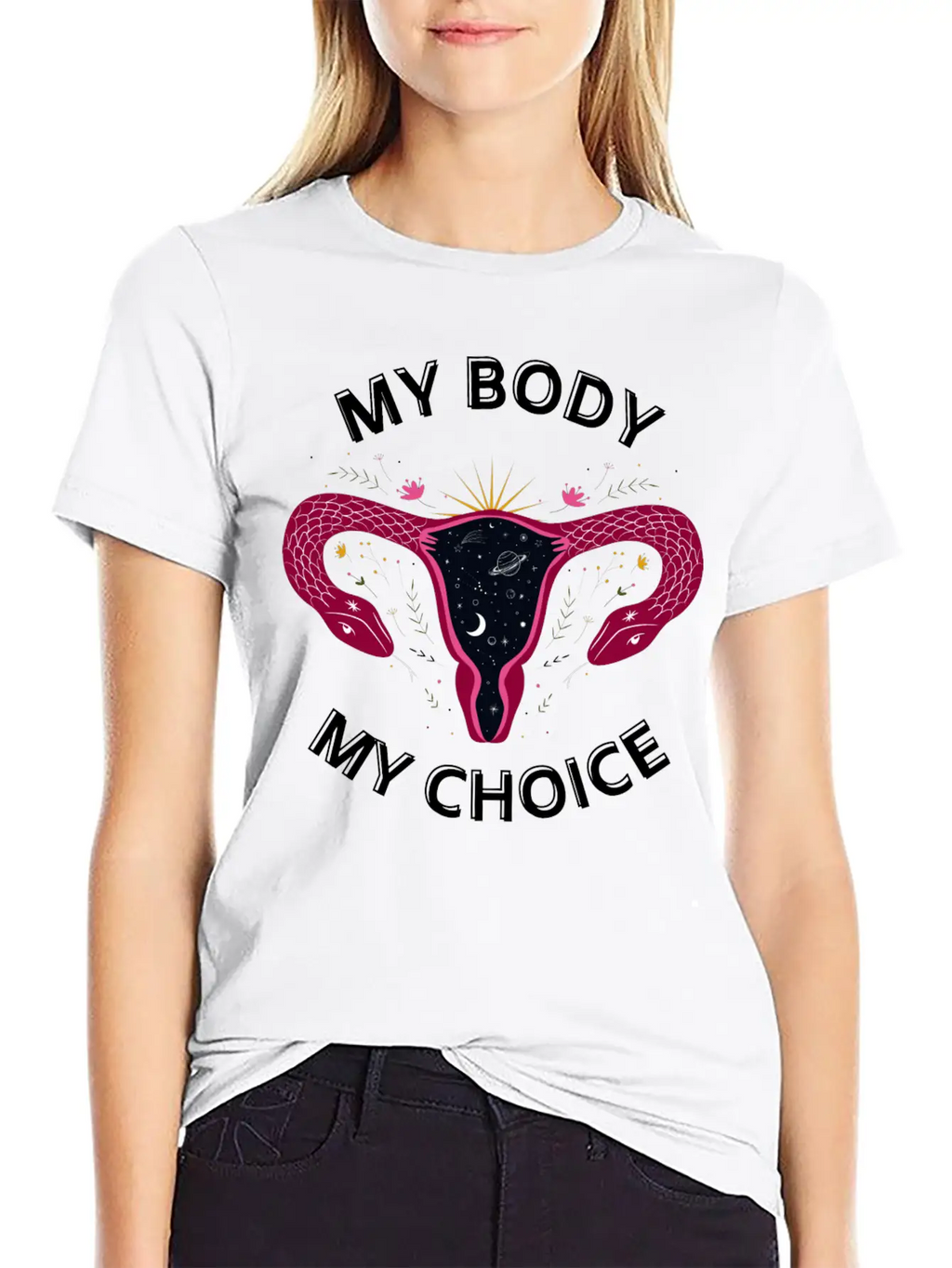 Her Body Her Choice Breathable Soft Cotton T-Shirt – Timeless Casual Look