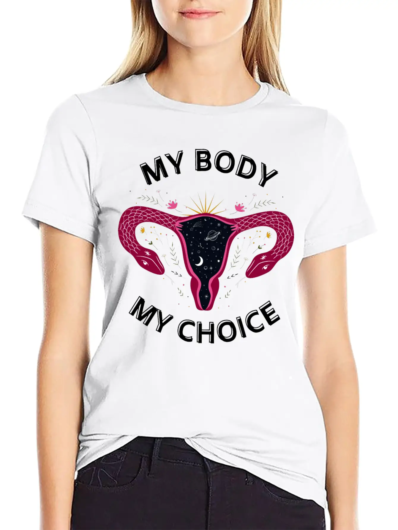 Her Body Her Choice Breathable Soft Cotton T-Shirt – Timeless Casual Look
