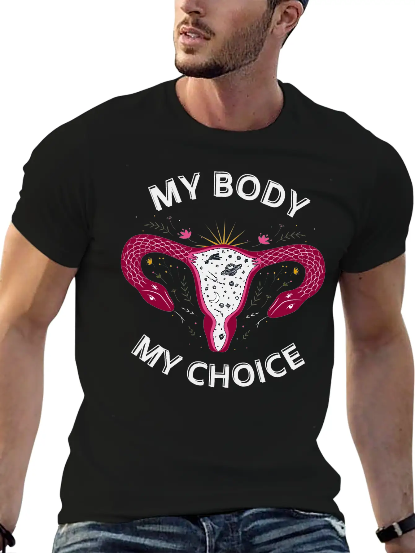 Her Body Her Choice Breathable Soft Cotton T-Shirt – Timeless Casual Look