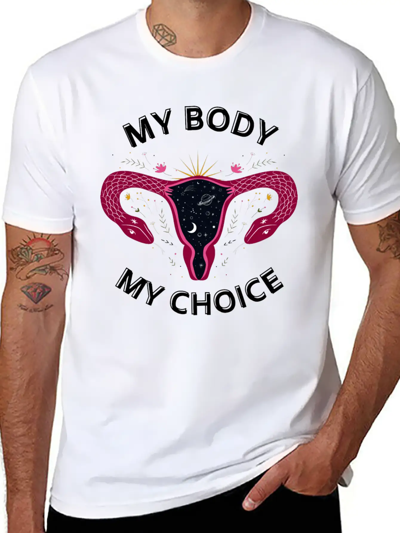 Her Body Her Choice Breathable Soft Cotton T-Shirt – Timeless Casual Look