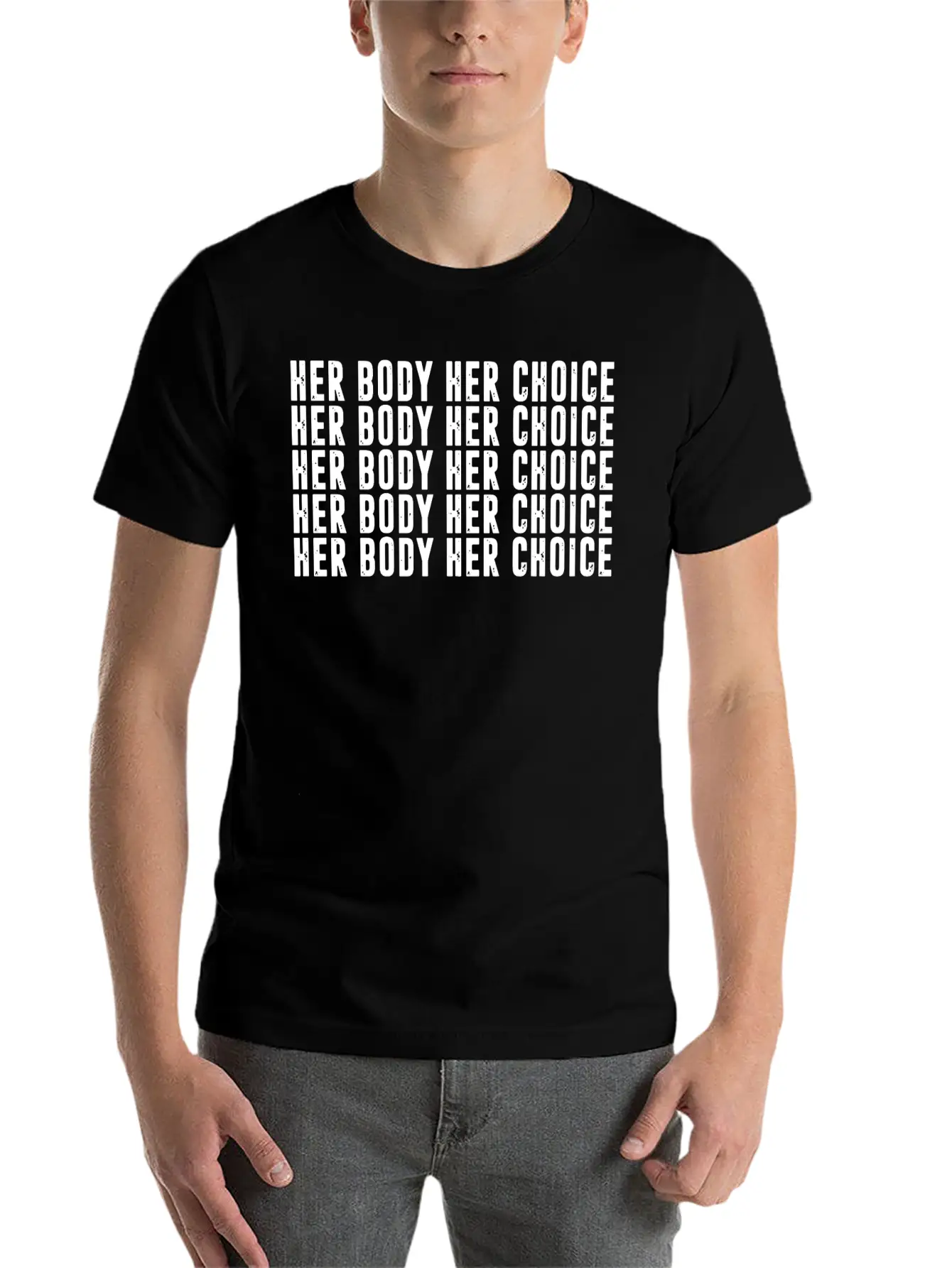 Her Body Her Choice Unisex Casual T-Shirt – Clean Design For Daily Comfort