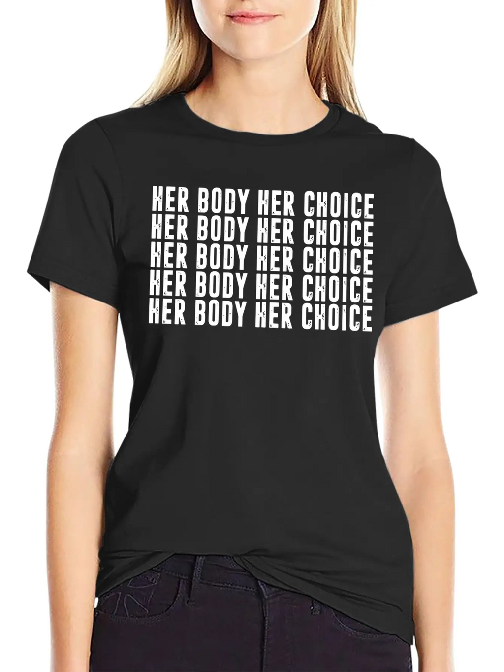 Her Body Her Choice Unisex Casual T-Shirt – Clean Design For Daily Comfort