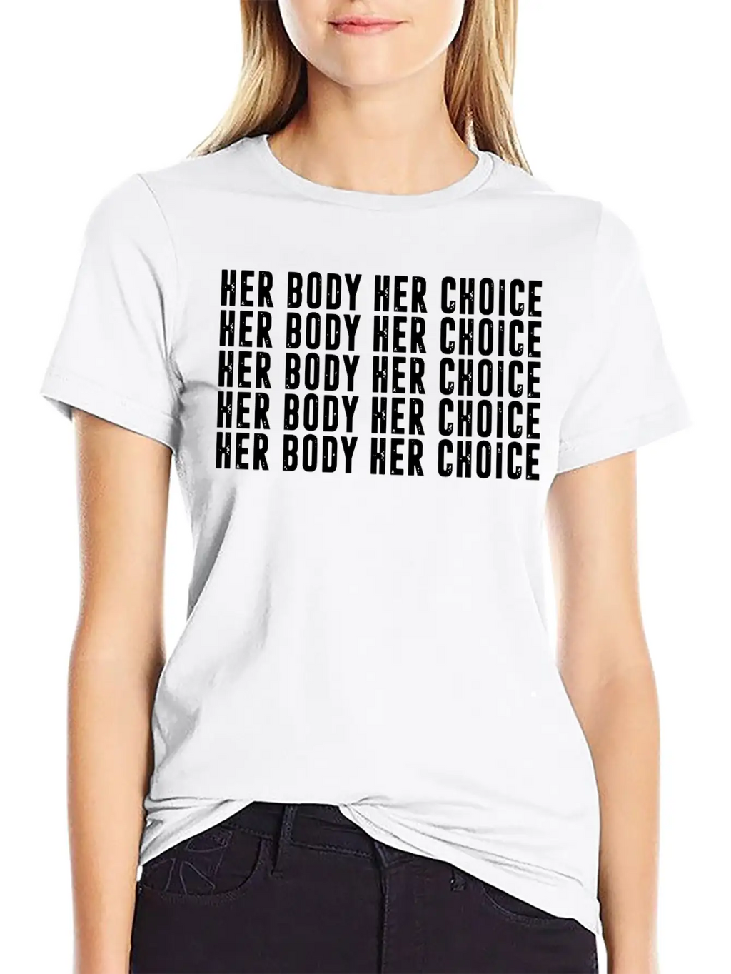 Her Body Her Choice Unisex Casual T-Shirt – Clean Design For Daily Comfort