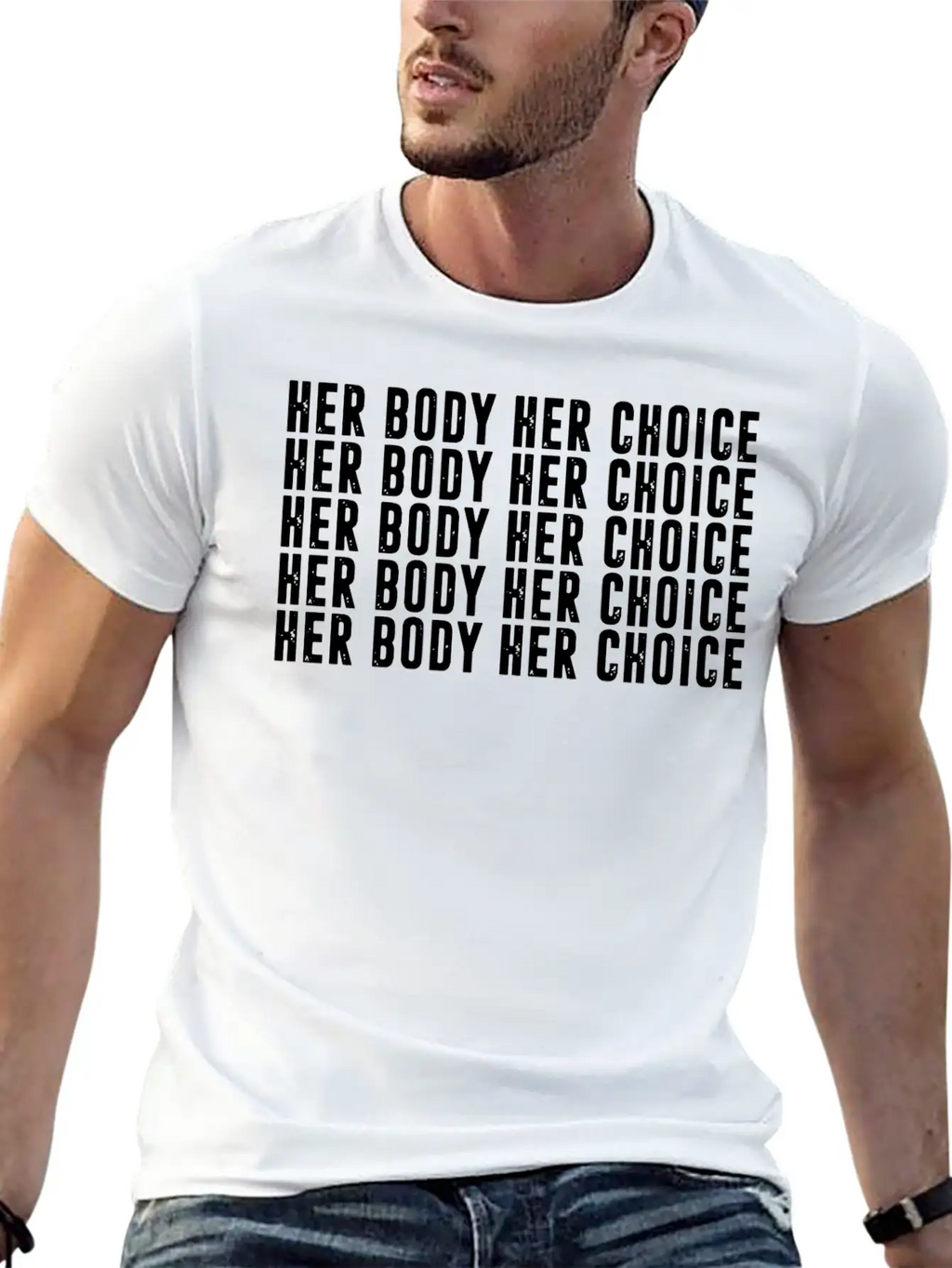 Her Body Her Choice Unisex Casual T-Shirt – Clean Design For Daily Comfort