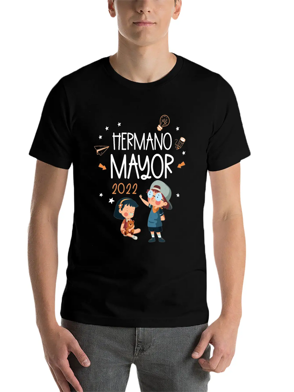 Hermano Mayor 2021 Only Child Big Brother 2021 Unisex Casual T-Shirt – Clean Design For Daily Comfort