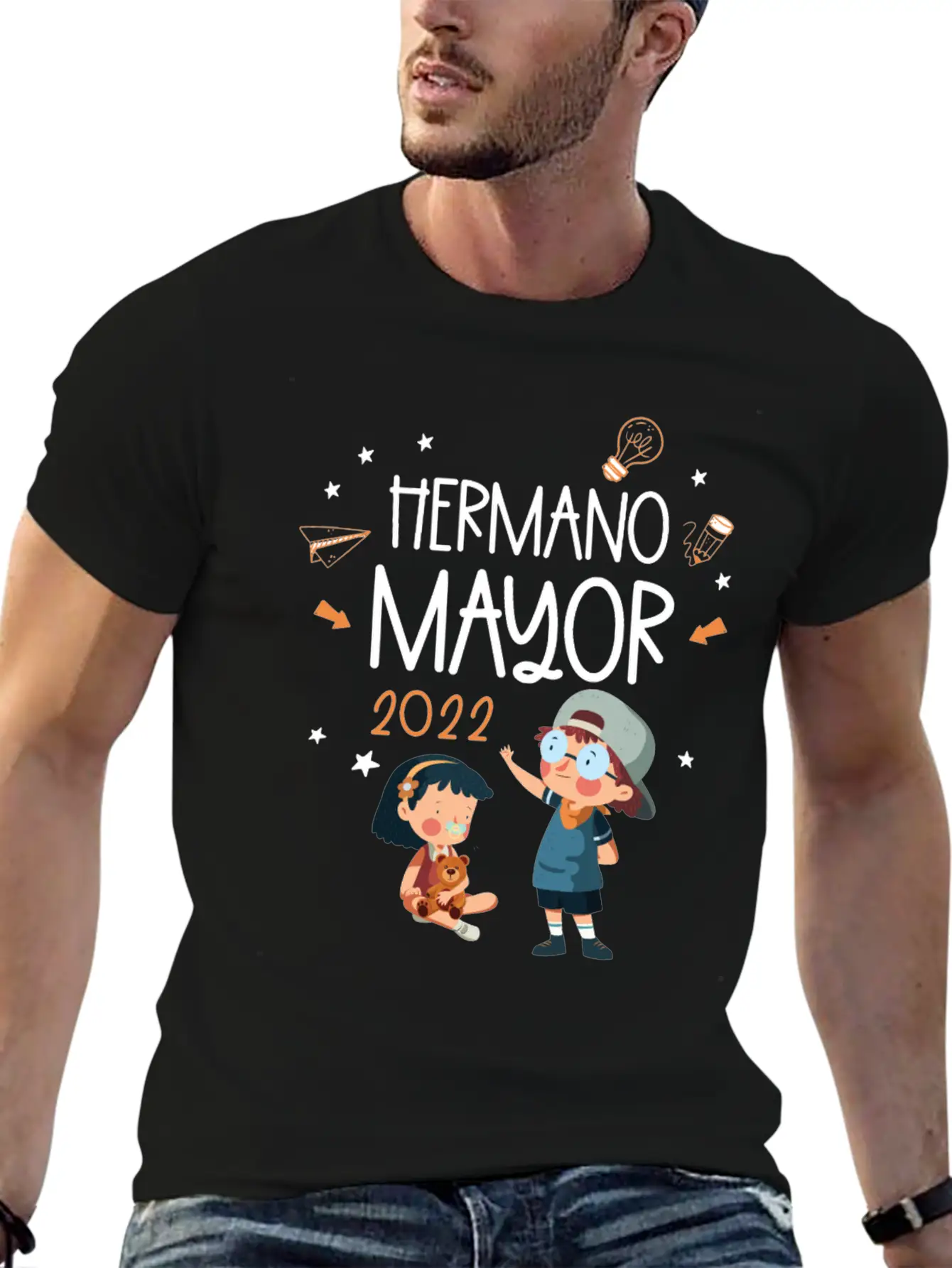 Hermano Mayor 2021 Only Child Big Brother 2021 Unisex Casual T-Shirt – Clean Design For Daily Comfort