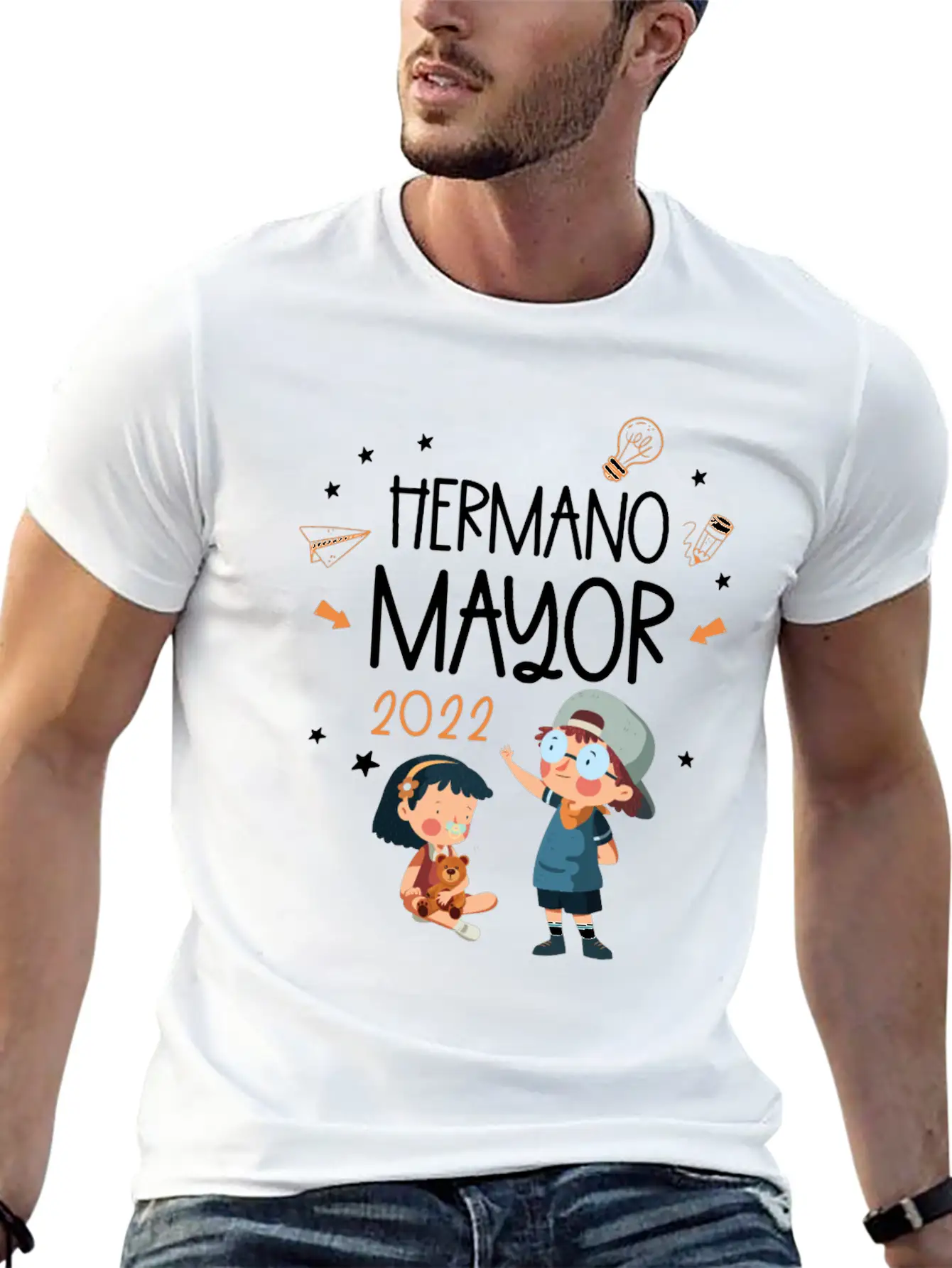 Hermano Mayor 2021 Only Child Big Brother 2021 Unisex Casual T-Shirt – Clean Design For Daily Comfort