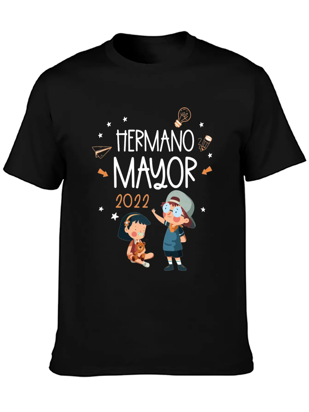 Hermano Mayor 2021 Only Child Big Brother 2021 Unisex Casual T-Shirt – Clean Design For Daily Comfort