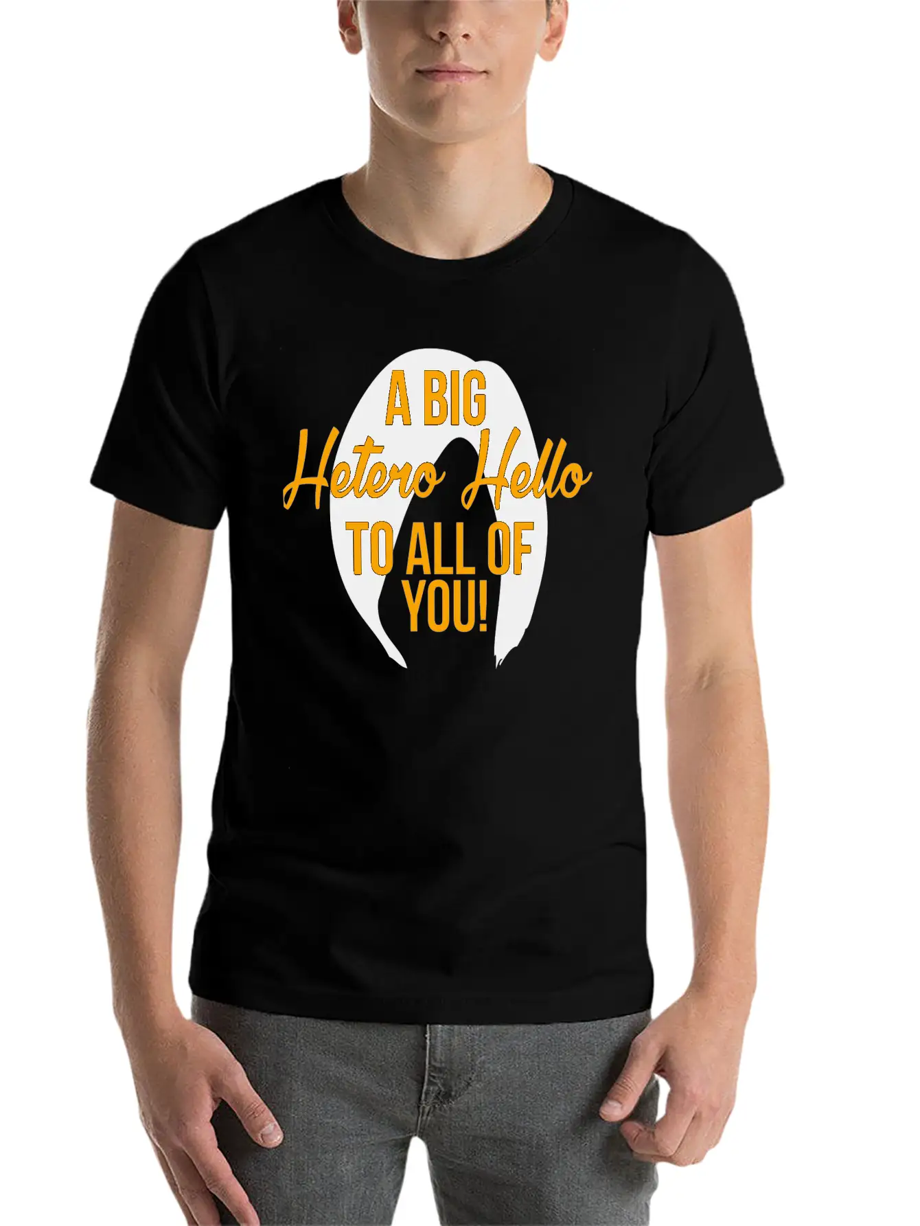 Hetero - A Big Hetero Hello - Orange Is The New Essential Cotton Tee For Daily Outfits – Unisex Style