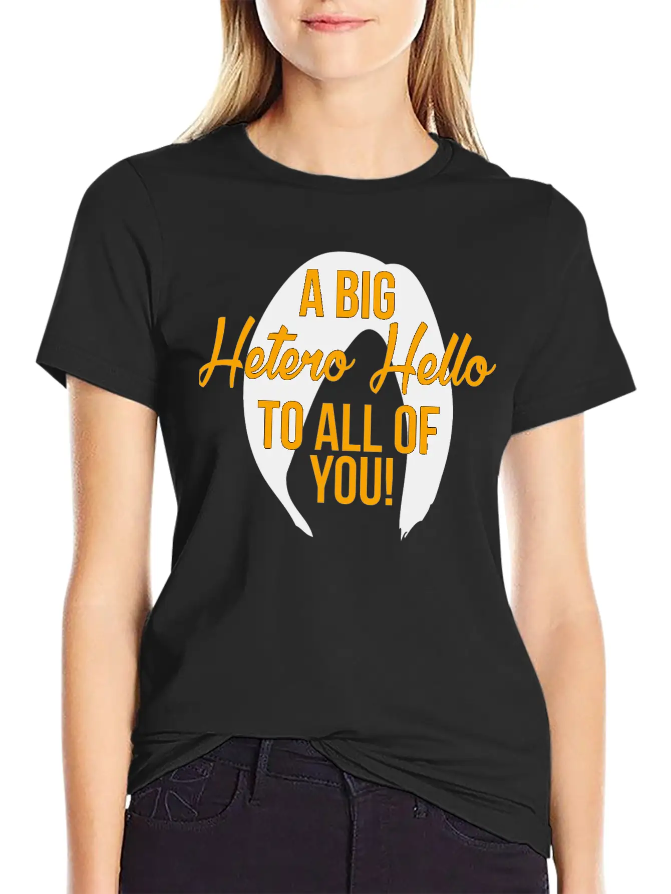 Hetero - A Big Hetero Hello - Orange Is The New Essential Cotton Tee For Daily Outfits – Unisex Style