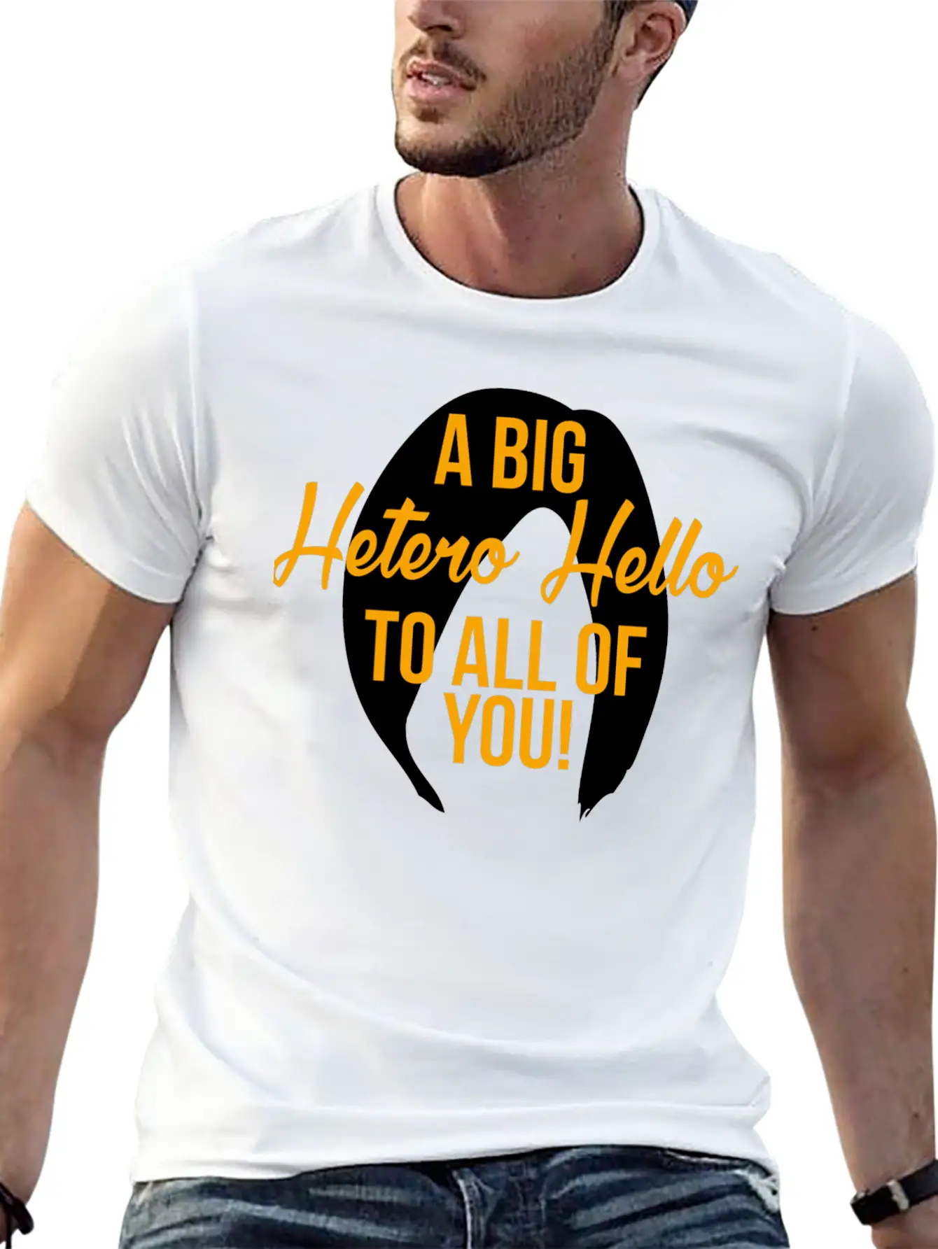 Hetero - A Big Hetero Hello - Orange Is The New Essential Cotton Tee For Daily Outfits – Unisex Style