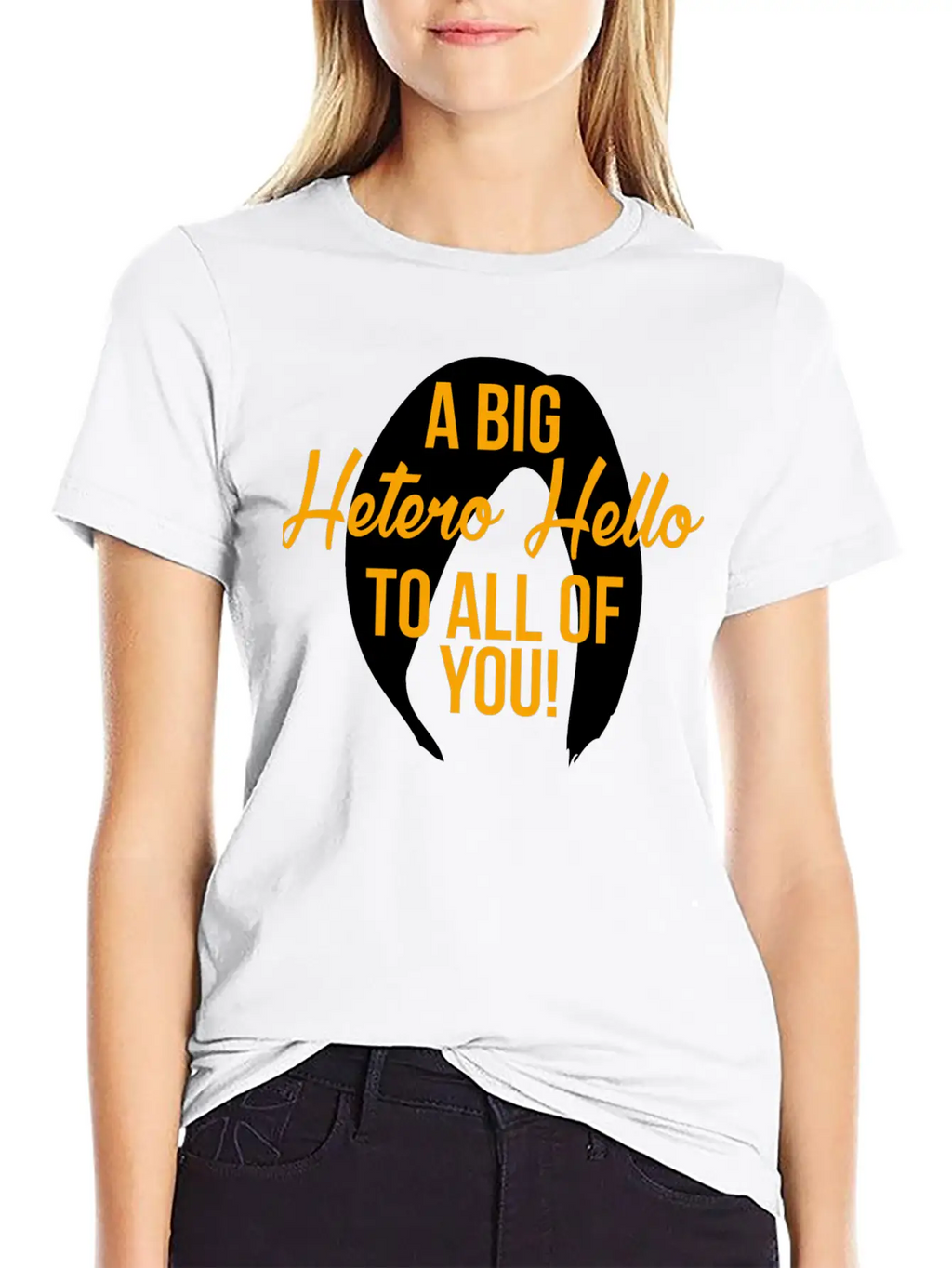 Hetero - A Big Hetero Hello - Orange Is The New Essential Cotton Tee For Daily Outfits – Unisex Style