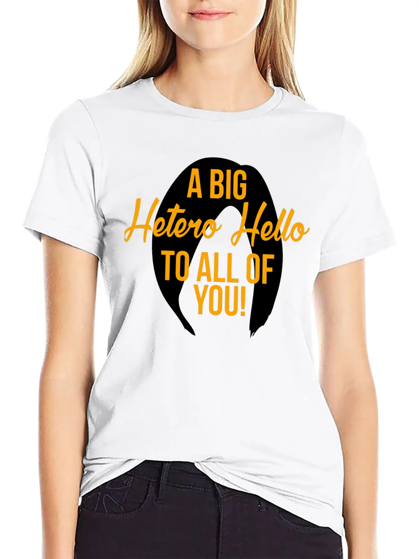 Hetero - A Big Hetero Hello - Orange Is The New Essential Cotton Tee For Daily Outfits – Unisex Style