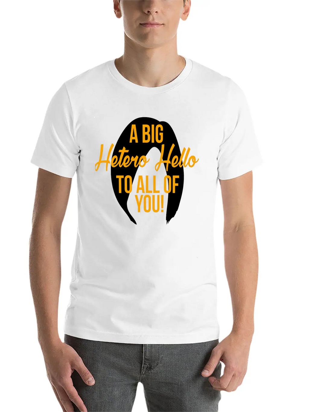 Hetero - A Big Hetero Hello - Orange Is The New Essential Cotton Tee For Daily Outfits – Unisex Style