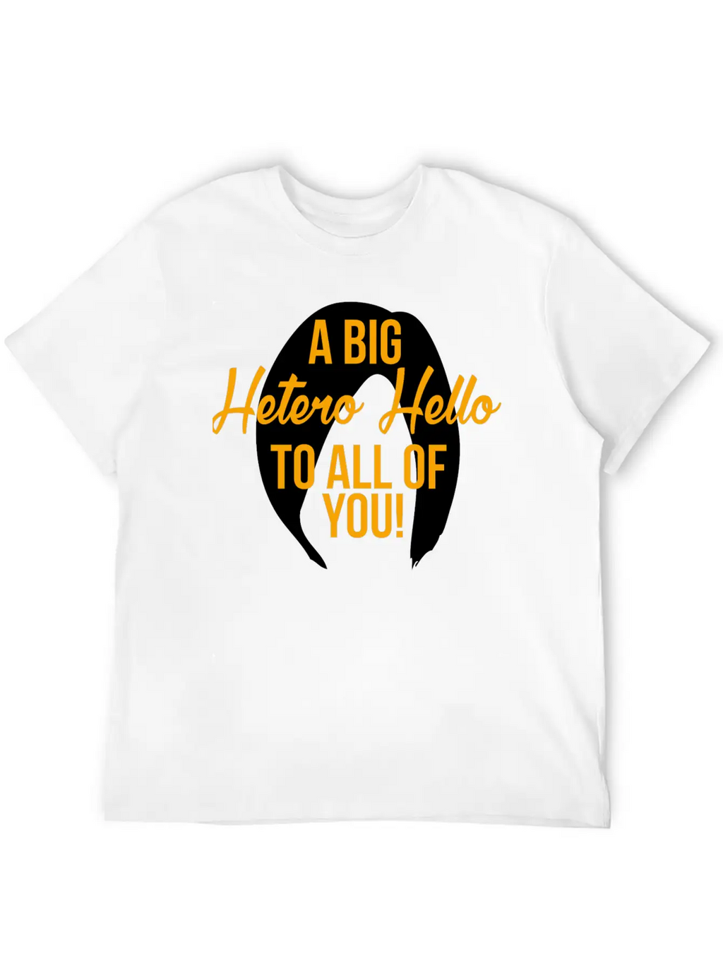 Hetero - A Big Hetero Hello - Orange Is The New Essential Cotton Tee For Daily Outfits – Unisex Style