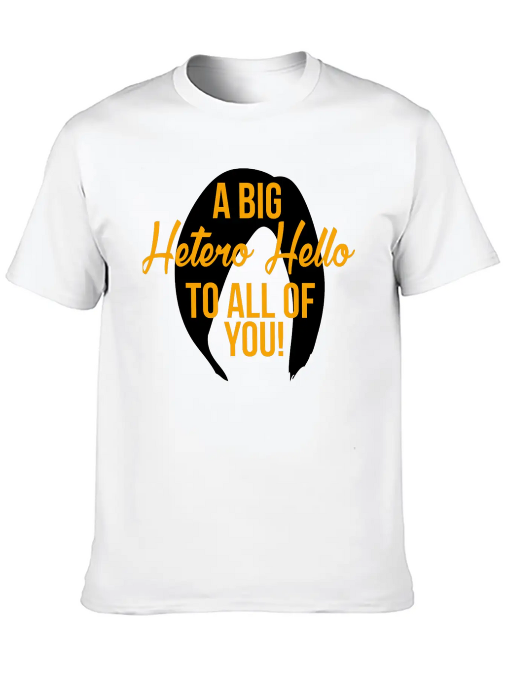 Hetero - A Big Hetero Hello - Orange Is The New Essential Cotton Tee For Daily Outfits – Unisex Style