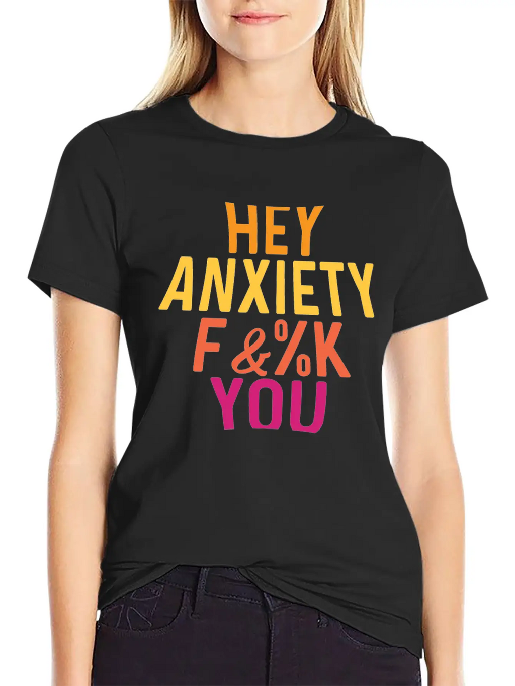 Hey Anxiety Frightened Or Fearful Gift Unisex Casual T-Shirt – Clean Design For Daily Comfort