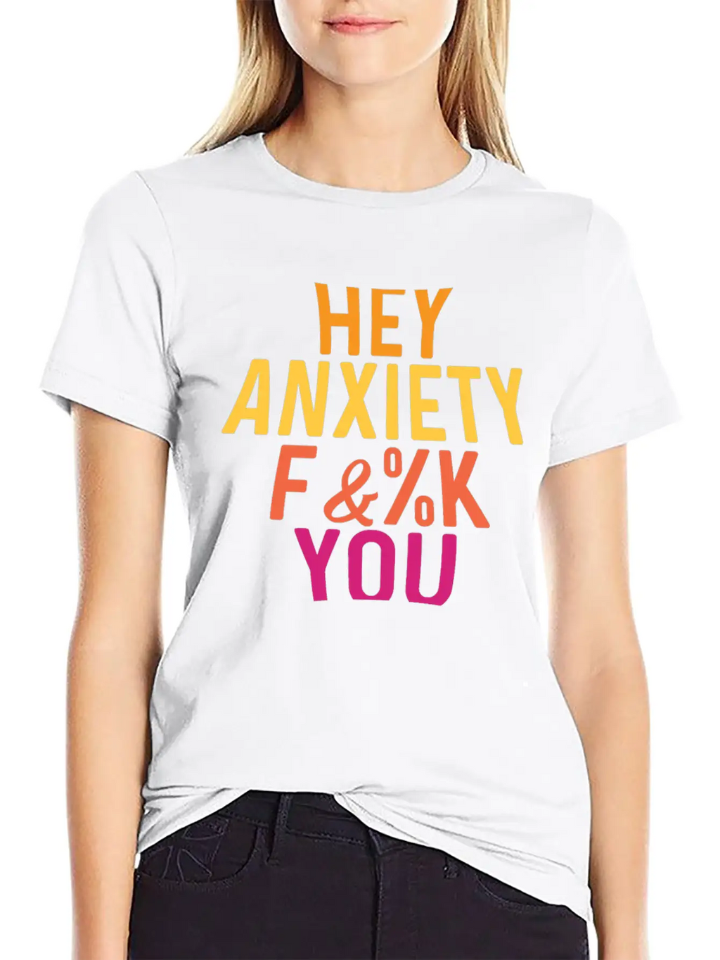 Hey Anxiety Frightened Or Fearful Gift Unisex Casual T-Shirt – Clean Design For Daily Comfort