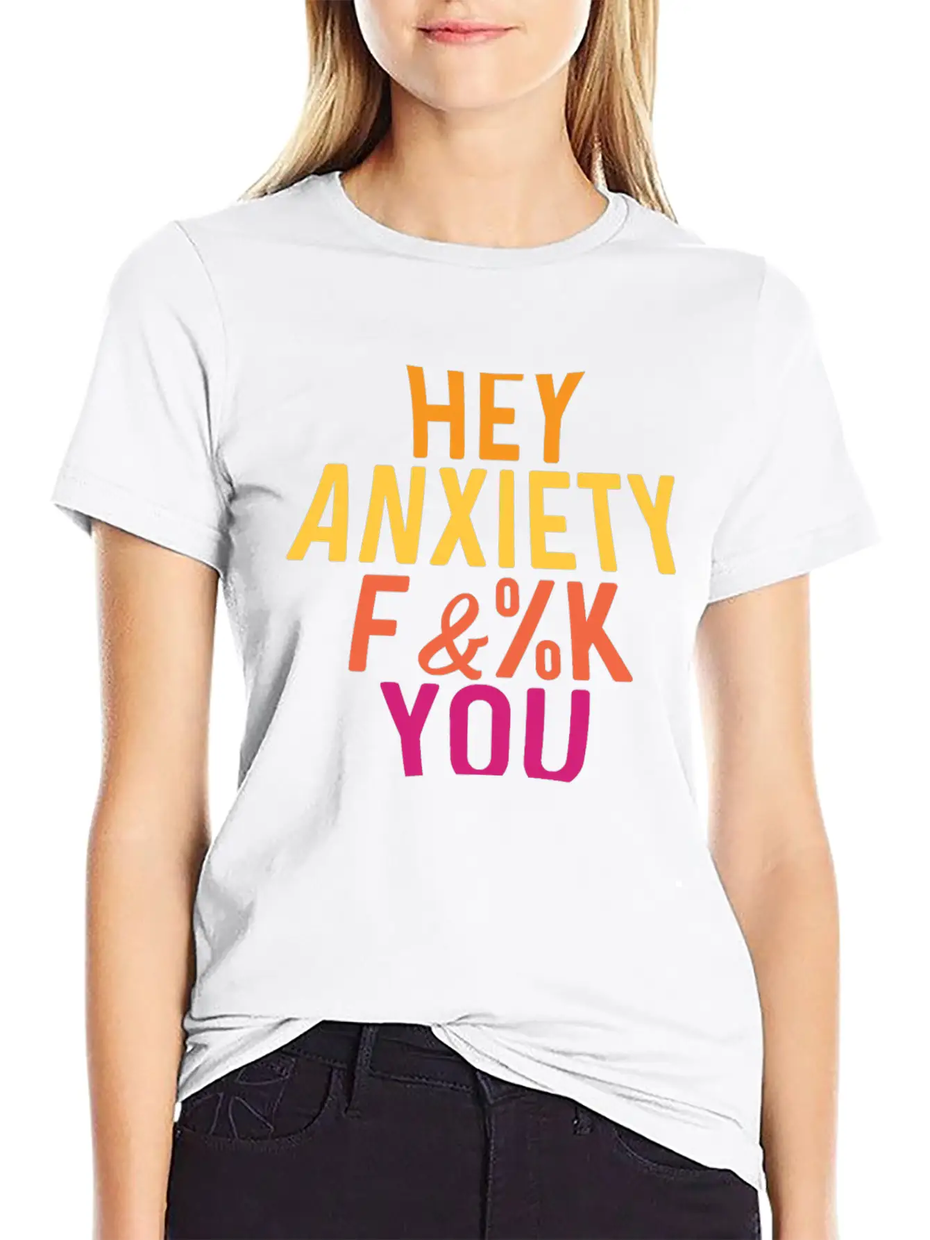 Hey Anxiety Frightened Or Fearful Gift Unisex Casual T-Shirt – Clean Design For Daily Comfort