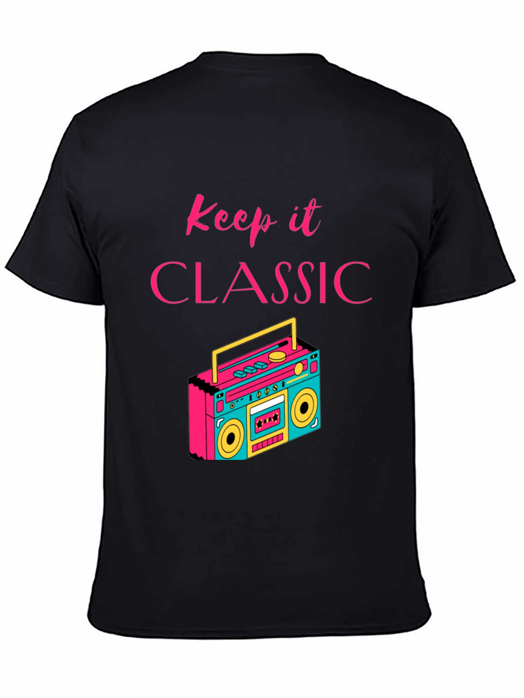 Keep it Classic Retro Boombox Graphic T-Shirt