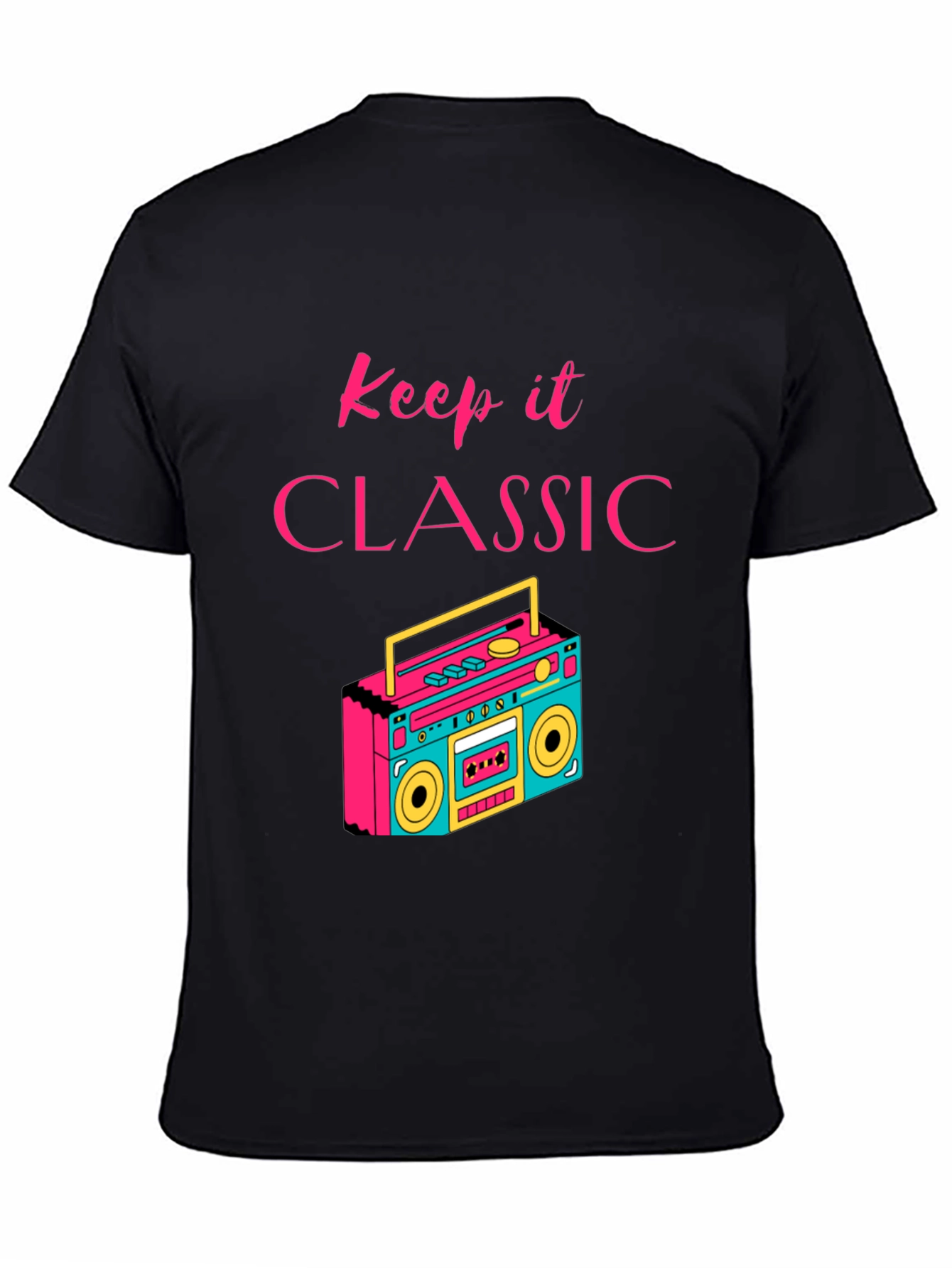 Keep it Classic Retro Boombox Graphic T-Shirt