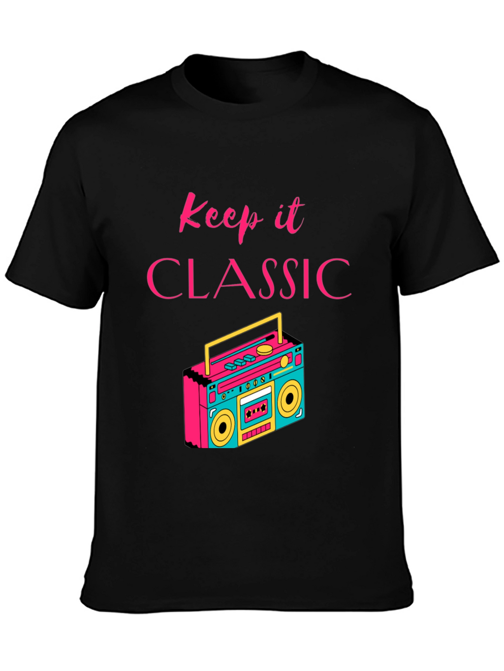 Keep it Classic Retro Boombox Graphic T-Shirt