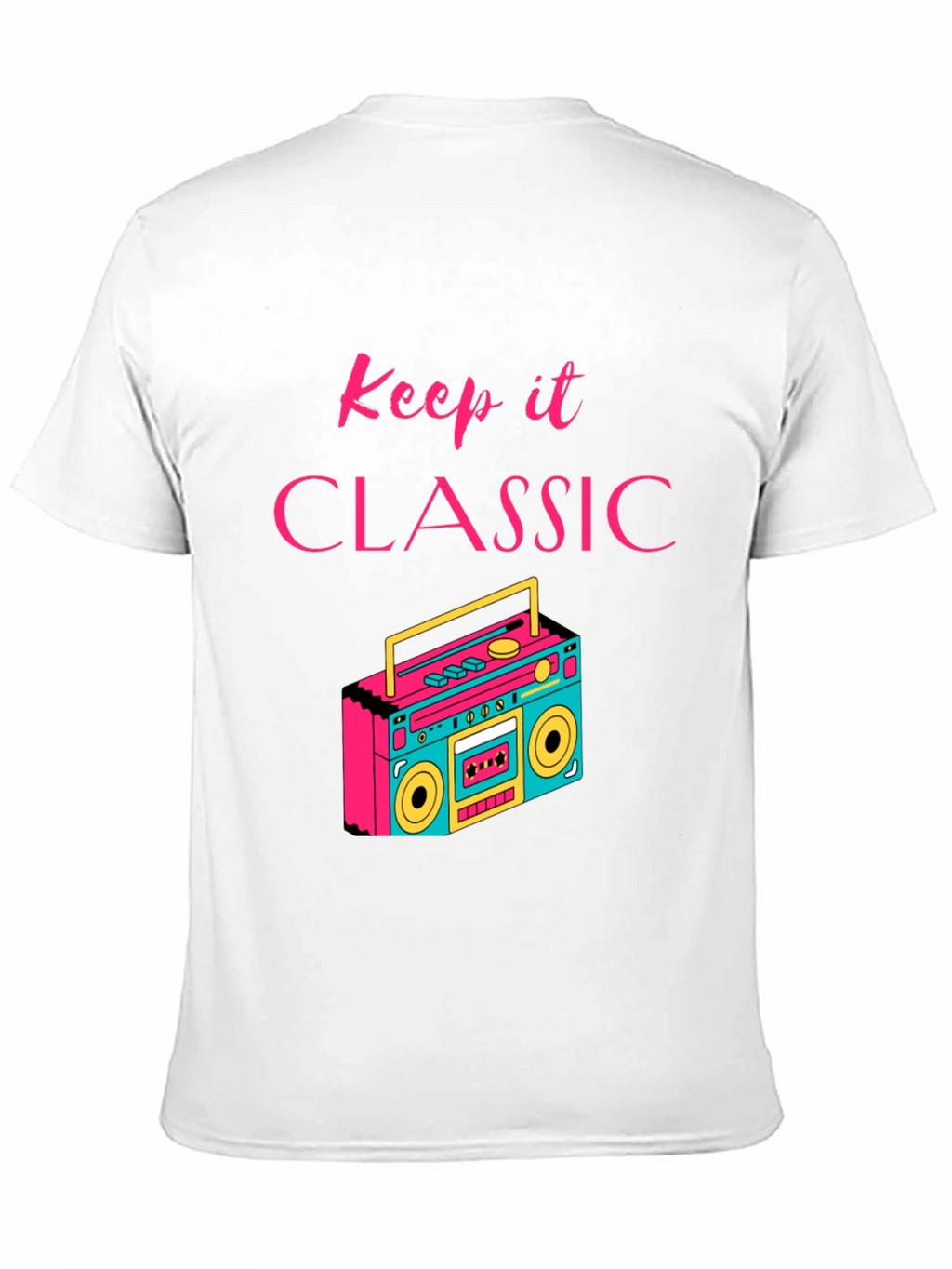 Keep it Classic Retro Boombox Graphic T-Shirt