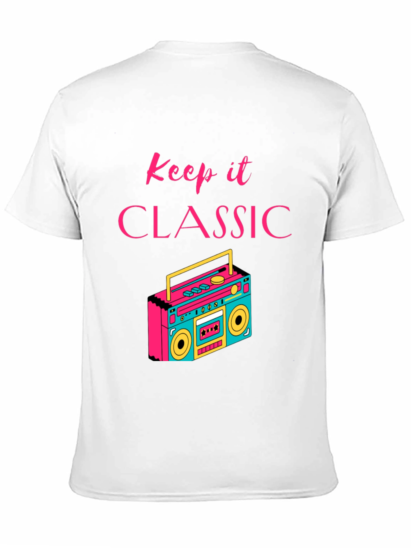 Keep it Classic Retro Boombox Graphic T-Shirt