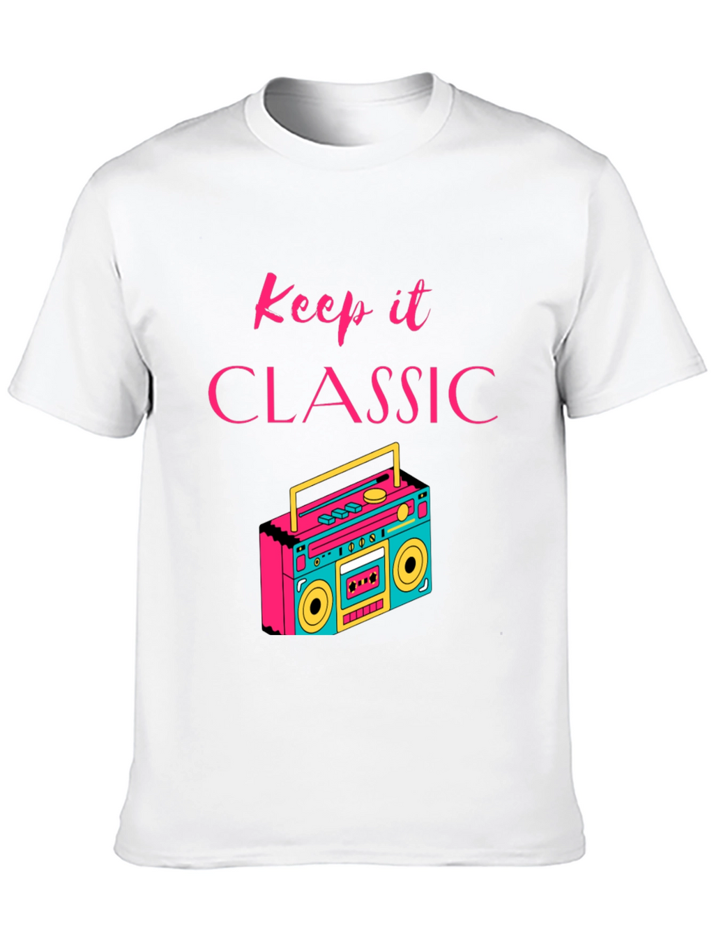 Keep it Classic Retro Boombox Graphic T-Shirt