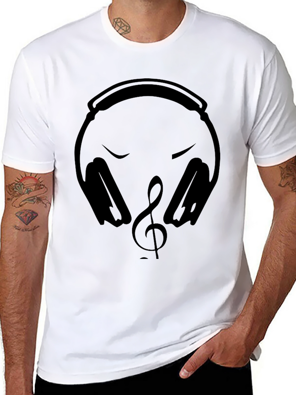 Music Lover Black T-Shirt